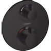 Hansgrohe Ecostat s afdekset thermostaat stop-/omstelkraan mat zwart SW451539
