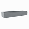 Mondiaz FOGE wastafelonderkast - 150x45x25cm - 1 lade - uitsparing midden - softclose - Plata SW1015560