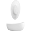 Villeroy & Boch Aveo bad 190x95cm quaryl ovaal met paneel en afvoer wit 0949976