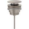 Villeroy & Boch Universal afvoerplug - push to open - Rond - matt brushed nickel (RVS) SW974767