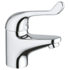 GROHE Euroeco Special veiligheids wastafelkraan laag met hendel 12cm gladde body chroom 0437505