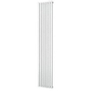 Plieger Siena designradiator verticaal enkel 1800x318mm 766W zwart 7253206