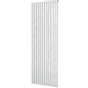 Plieger Siena designradiator verticaal enkel 1800x606mm 1422W zwart grafiet (black graphite) 7253202