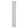 Plieger Antika Retto designradiator verticaal middenaansluiting 1800x295mm 994W zilver metallic 7253227