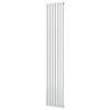Plieger Siena designradiator verticaal enkel 1800x318mm 766W zwart grafiet (black graphite) 7253200