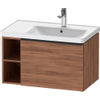 Duravit D-Neo wastafelonderkast 78.4x44x45.2cm 1 lade met softclose Noten Mat SW640800