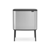 Brabantia Bo Touch Bin Afvalemmer - 3x11 liter - 3 kunststof binnenemmers - matt steel fingerprint proof SW1117526