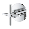 Grohe Atrio Inbouwthermostaat - 1 knop - stopkraan - met kruisgreep - chroom SW225246