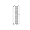 Plieger Venezia designradiator enkel verticaal 1970x304mm 970W mat wit 7252661