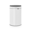 Brabantia Touch Bin Afvalemmer - 40 liter - kunststof binnenemmer - wit SW1117322