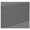 Plieger paneelradiator compact type 22 600x1400mm 2456W donker grijs structuur 7341202