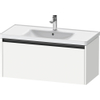 Duravit Ketho 2 wastafelonderbouwkast met 1 lade 98.4x45.5x44cm met greep antraciet wit mat SW772320