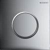 Geberit type 10 urinioir bedieningsplaat - pneumatisch - ronde knop - glans chroom/mat chroom 0701937