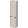 Duravit Ketho.2 Hoge kast 40x36x176cm 2 Rechtsdraaiende deuren Spaanplaat Taupe Mat SW772171