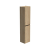 Thebalux hoge kast 165x35x29 2x dichte deur 1x greeplijst mat zwart links draaiend t.b.v. Type 1/3/5/9 SW716634