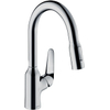 Hansgrohe Focus m42 1-gr keukenmkr 180 m/uittrekbare vuistdche chroom SW528984