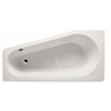 RIHO Delta standaard bad 160x80cm Hoekopstelling Links excl. poten Wit glans 310627