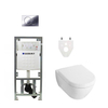 Villeroy Boch Subway 2.0 DirectFlush Toiletset - geberit reservoir - bedieningsplaat - chroom SW17592