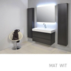 INK Unit badkamermeubelset greeploos inclusief spiegel 80cm mat wit SW17702
