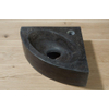 Forzalaqua Turino hoekftontein 30x30x10cm 1 kraangat zonder kraan natuursteen Hardsteen gezoet FO100021