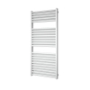 Plieger Imola M designradiator horizontaal met middenaansluiting 1230x500mm 802W zwart grafiet (black graphite) 7255010