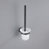 Fortifura Calvi Toiletborstelhouder - rond - Mat Zwart SW639936