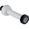 Geberit aansluitgarnituur voor inbouw spoelbocht en staande closetpot 44mm lang 25cm wit 0710466