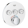 Grohe SmartControl Inbouwthermostaat - 4 knoppen - rond - wit SW104927