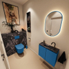 MONDIAZ TURE-DLUX 60cm toiletmeubel Jeans. EDEN wastafel Lava positie midden. Met 1 kraangat. SW1103850