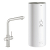 GROHE Red Keukenkraan - hoog - 3 in 1 - l uitloop - l size boiler - supersteel geborsteld SW108065