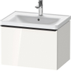 Duravit D-Neo wastafelonderkast 63.4x44x45.2cm 1 lade met softclose wit Hoogglans SW640702