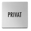 Zack Indici Pictogram privat 12.5X10X0.5cm Mat Gesatineerd RVS SW23714
