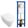 Villeroy & Boch O.novo Toiletset vlakspoel met basic zitting Wisa reservoir en Argos Wit Knop SW28183