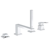 GROHE Eurocube afbouwdeel voor 4-gats badrandkraan chroom SW108049
