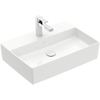 Villeroy & Boch Memento 2.0 opzetwastafel 1 kraangat 60x42cm ceramic+ zonder overloop wit SW106558