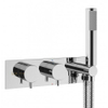 Crosswater MPRO inbouwdouchekraan 27.5x12cm thermostatisch met handdoucheset chroom SW31242