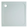 Crosswater Shower Tray douchebak 76x76x4.5cm vierkant met antikalkbehandeling afvoer 90mm wit SW30793