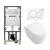 Villeroy Boch Subway 2.0 compact DirectFlush Toiletset - Geberit reservoir - bedieningsplaat - softclose - quickrelease - wit SW47114