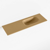 Mondiaz EDEN Fontein - 70x23x0.9cm - wasbak Rechts - zonder kraangaten - voor toiletmeubel - Solid surface - Oro SW1025767