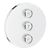 Grohe SmartControl Inbouwthermostaat - 3 knoppen - geschikt voor 3 functies - rond - wit SW104928