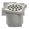 Van Den Berg Abs vloerput met rooster 20x20 onderuitlaat rvs GA91121