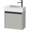 Duravit Ketho 2 wastafelonderbouwkast met 1 deur 48.4x23.8x44cm links, met greep antraciet betongrijs mat SW772646