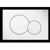 Geberit Sigma01 bedieningsplaat - 2-toets spoeling - ronde knoppen - Alpien wit 0700518