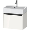 Duravit Ketho 2 wastafelonderbouwkast met 1 lade 58.4x39x44cm met greep antraciet hoogglans wit SW772931
