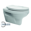 Xellanz Trevi wandcloset rimless met Ultimo 3.0 toiletzitting softclose en quick release glans wit SW72904