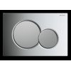 Geberit Sigma01 bedieningsplaat - 2-toets spoeling - ronde knoppen - glans chroom/mat chroom 0700529