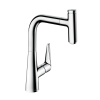 Hansgrohe Talis Select S keukenkraan 220 met uittrekbare handdouche en 150° draaibare uitloop chroom SW95069