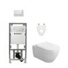 Villeroy & Boch Subway 2.0 DirectFlush CeramicPlus toiletset slimseat zitting met Geberit reservoir en bedieningsplaat wit SW98688