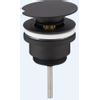 Wiesbaden Caral draaiwaste afvoerplug 5/4" mat zwart SW102852