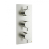 Crosswater MPRO inbouw thermostatisch douchekraan verticaal 2 stopkranen geborsteld RVS SW104211